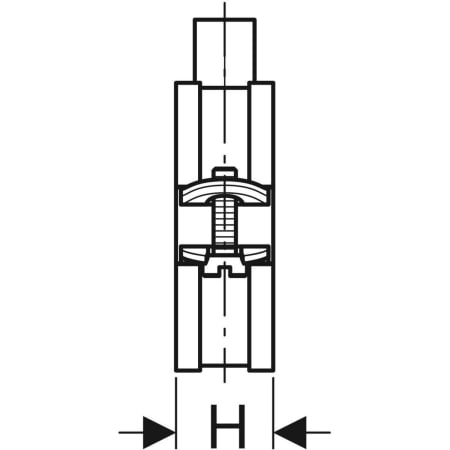 GEBERIT 601.855.26.1 Хомут для трубы изолированный Geberit, с резьбовой муфтой M8/M10  - Вид №3