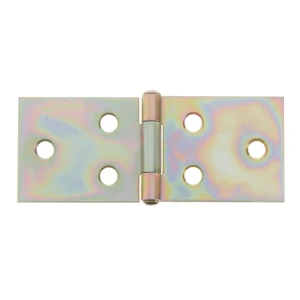 Петля карточная Gah Alberts, 25х61х0.9 мм, сталь оцинкованная, цвет жёлтый, 2 шт.