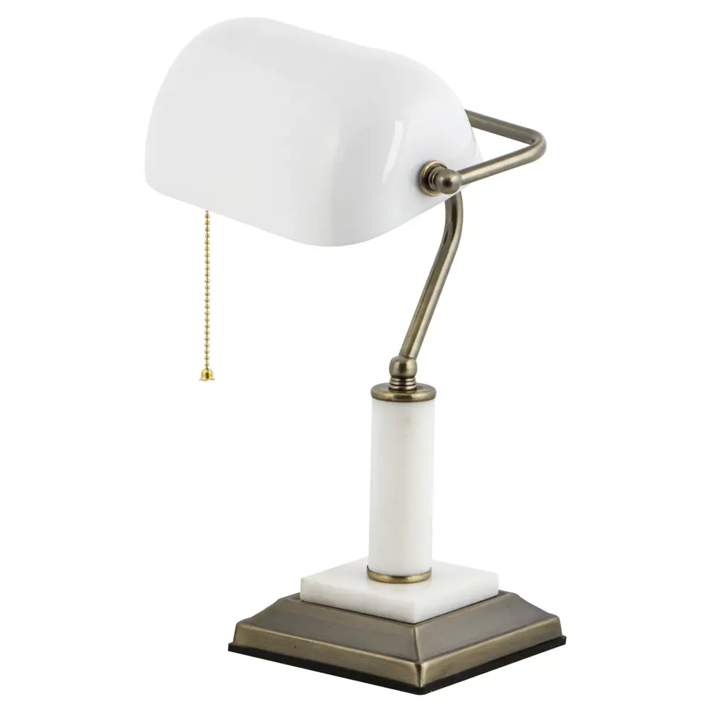 Настольная лампа Мрамор 1xE27х60 Вт, цвет белый Vitaluce STLM-2201792 - Вид №1