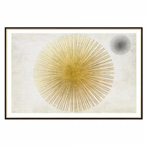 Постер прямоугольный на художественной бумаге 80х60 см "Взрыв пространства-2" EVENHOME ДИЗАЙНЕРСКИЕ 00-3878769 Белый;золото