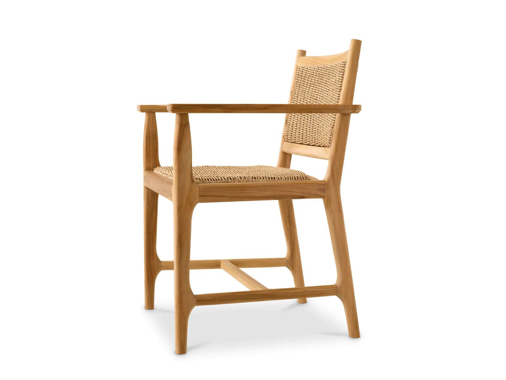 Стул для сада из тикового дерева с подлокотниками Eichholtz Pivetti ARCH-00096703 - Вид №1