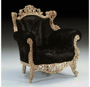 Mirabili Мягкое бархатное кресло с подлокотниками Mirabili arte d'abitare