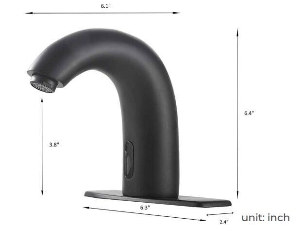 Однорычажный инфракрасный смеситель для раковины со сливом Fontana Showers DIJON ARCH-00103696 - Вид №4