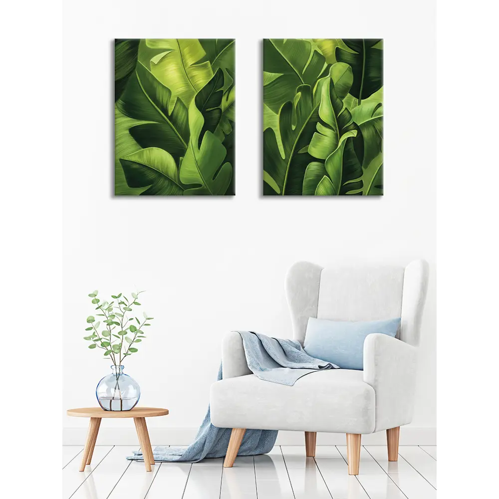 Картина модульная Листья 45x60 см 2 шт. 86731873 STLM-2210613 POSTERMARKET  - Вид №5