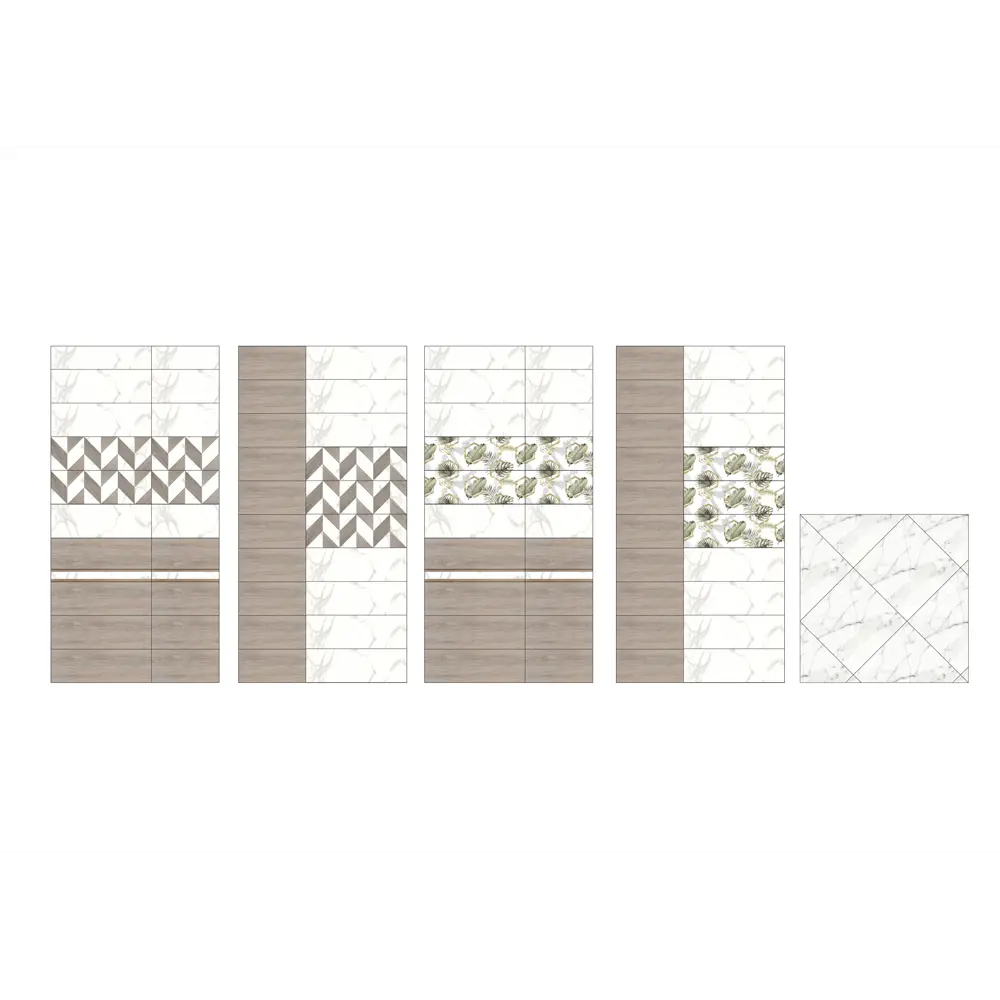 Плитка настенная Бьорк 20x60 см 0.84 м² цвет белый мрамор LB CERAMICS STLM-2123149 - Вид №6