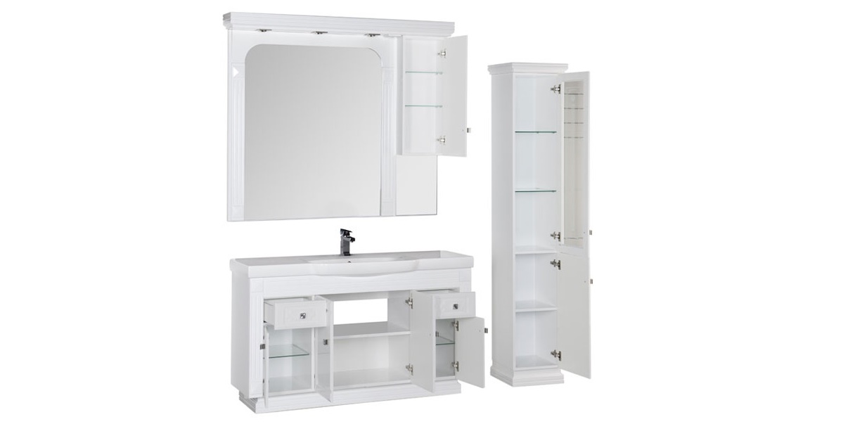 Комплект мебели Aquanet Фредерика 140 белый 00171456 - Вид №2