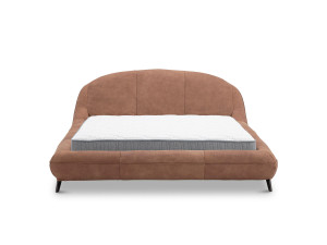 Съемная кровать с кожаной обивкой