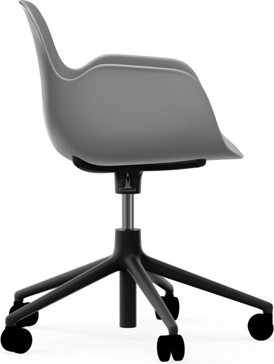 606151 Кресло Swivel 5W Gaslift Black Alu Grey Normann Copenhagen Form - Вид №2