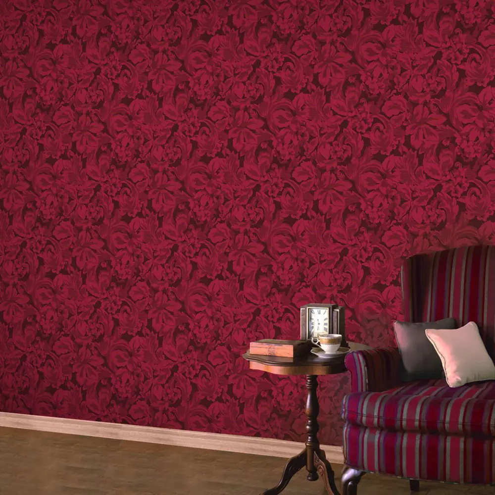 Обои флизелиновые, 1.06х10 м, цветы, цвет красный, ER 4216-6 Erismann STLM-2177365 - Вид №1