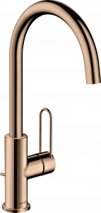 38036300 Смеситель для раковины 240, однорычажный, с петлевой ручкой и сливным гарнитуром AXOR UNO