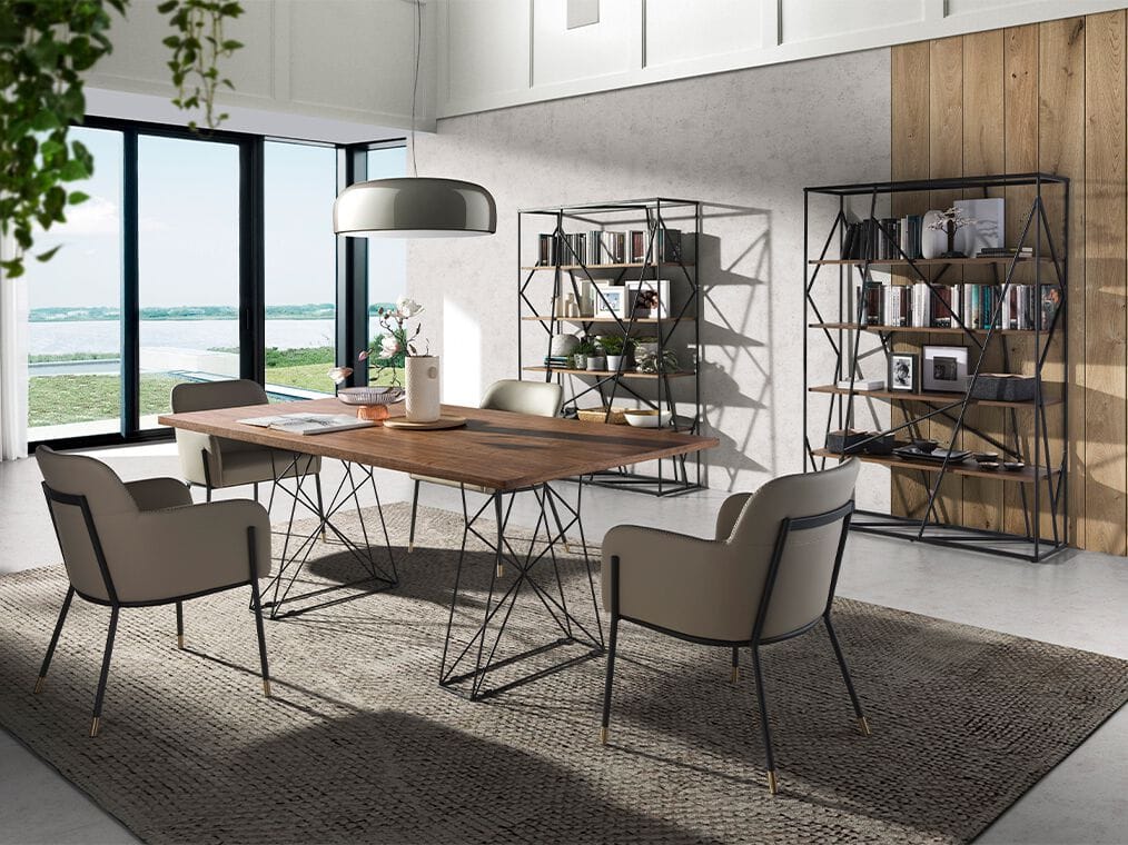 Прямоугольный обеденный стол из грецкого ореха Angel Cerda Nature Life ARCH-00147098 - Вид №5