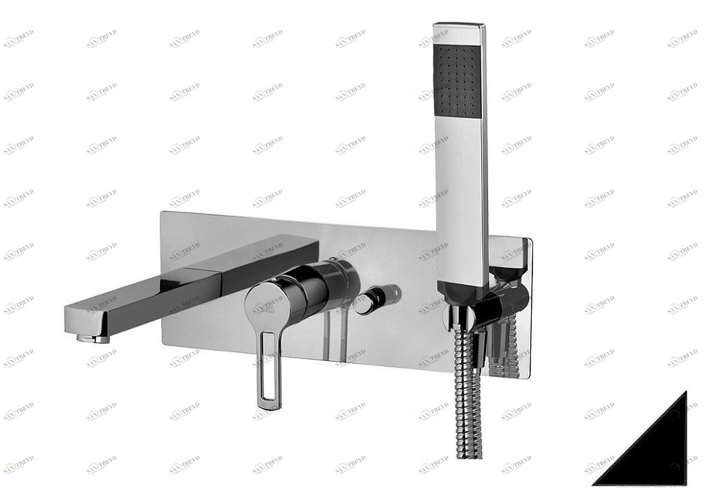 Смеситель для ванны с душем Paffoni Ringo RIN001NO (с внутренней частью)