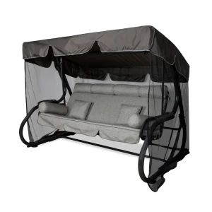 Качели садовые Greengard Сиена 3-х местные серый