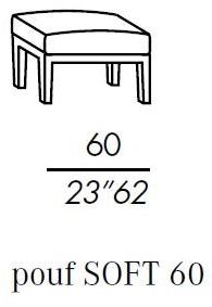 Meridiani Пуф из мягкой ткани Forrest sun-id-1509041 - Вид №1