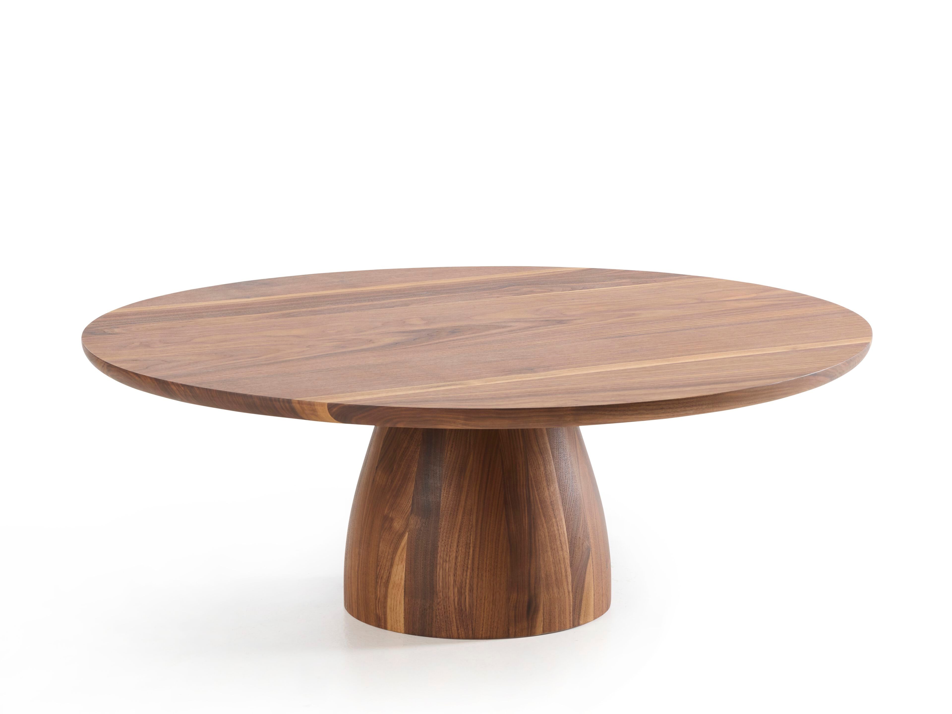 Круглый журнальный столик из грецкого ореха Collett & Victor Nova ARCH-00098257