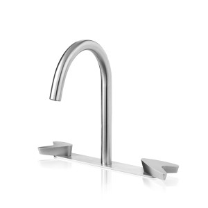 Смеситель на три отверстия для умывальника с изливом ARW120 linki