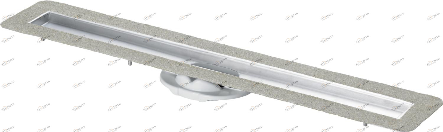 Канализационная арматура  Душевые лотки Advantix  Душевые лотки Advantix  Базовые элементы душевых лотков Advantix VIEGA 736 996 Модель 4982.10 Santreyd 