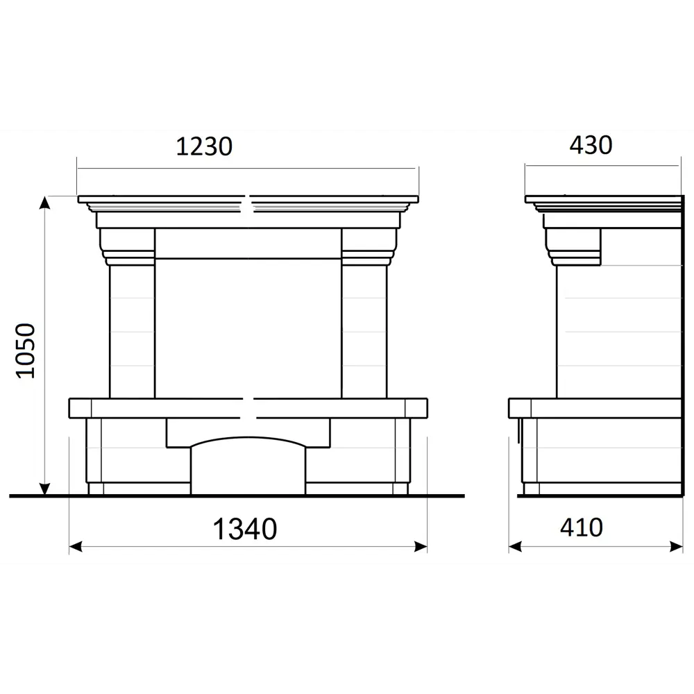 Каминокомплект Pietra 1.8 кВт ROYAL FLAME STLM-2189628 - Вид №3