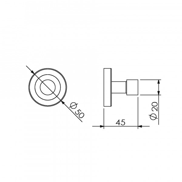 Крючок одинарный Langberger (Германия) Burano 11031A sun-id-561631 - Вид №1
