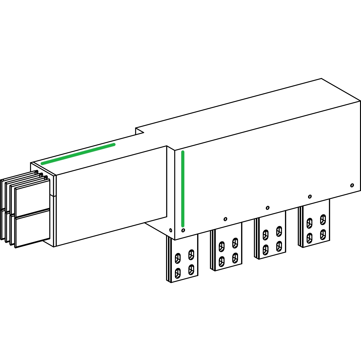 KRC2500EL54 СЕКЦИЯ ПРИСОЕДИНИТЕЛЬНАЯ К ТР-РУ Schneider Electric Canalis 