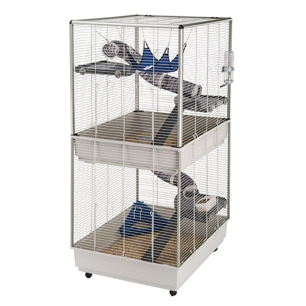 Т0026562 Клетка для грызунов FURET TOWER для хорьков, двухэтажная 75x80x161см FERPLAST 