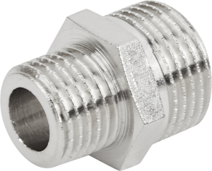 Ниппель переходной STOUT 3/8"x1/4" никелированная латунь 84868134