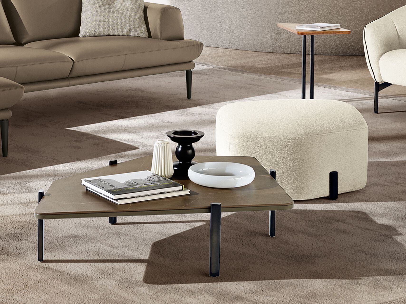 Низкий деревянный журнальный столик Max Divani Muzzle ARCH-00102934 - Вид №2