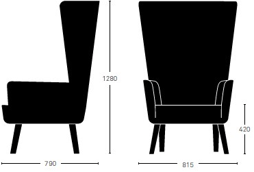 Deadgood Стеганое кресло с подлокотниками из ткани с подлокотниками Lovedup L3 - Вид №6