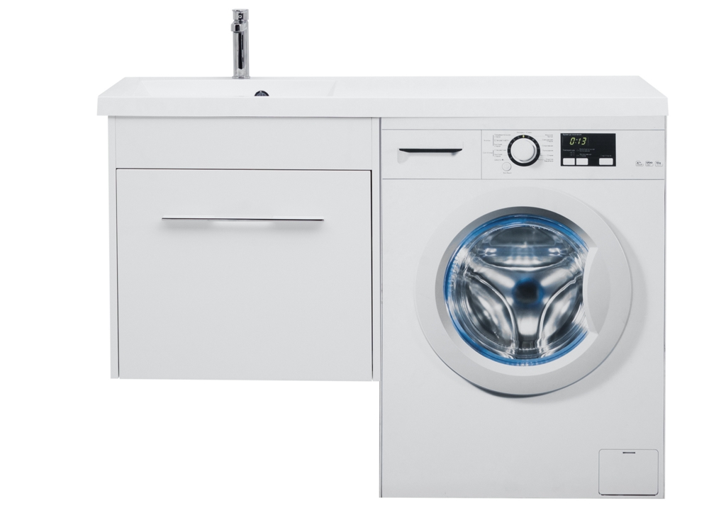 Тумба с раковиной Aquanet Августа 120 L белый 0023956500210026 - Вид №12