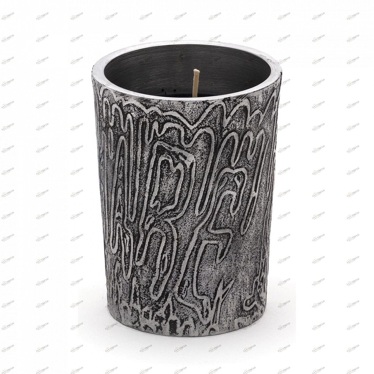 Свеча в алюминиевом подсвечнике 10,8х8 см черная Nightmare SELETTI  00-3883351 Черный 