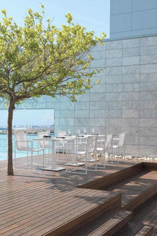 Стул лава текстиль черный Manutti Latona MNST908 - Вид №6