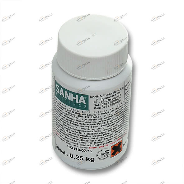 84943 SANHA 4943 флюс для мягкой пайки, с доб.припоя Нр.3, 250 г  мм 