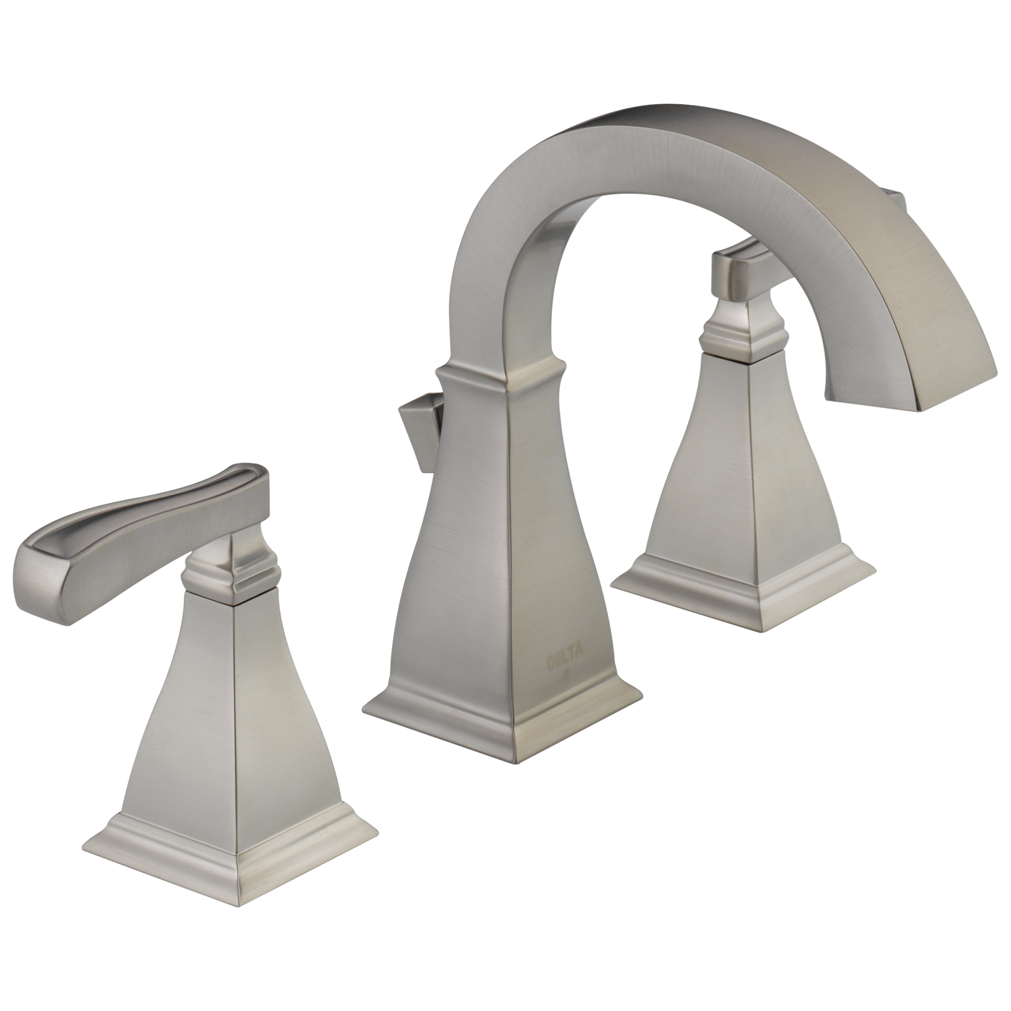 35718-SP-DST Смеситель для ванной комнаты с двумя ручками Delta Faucet Lakewood Матовый никель Spotshield