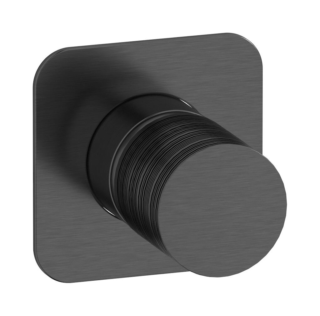 Внешние части встроенного смесителя на 1 потребителя WE ARE IB vn314np Brushed Black Chrome Vinile