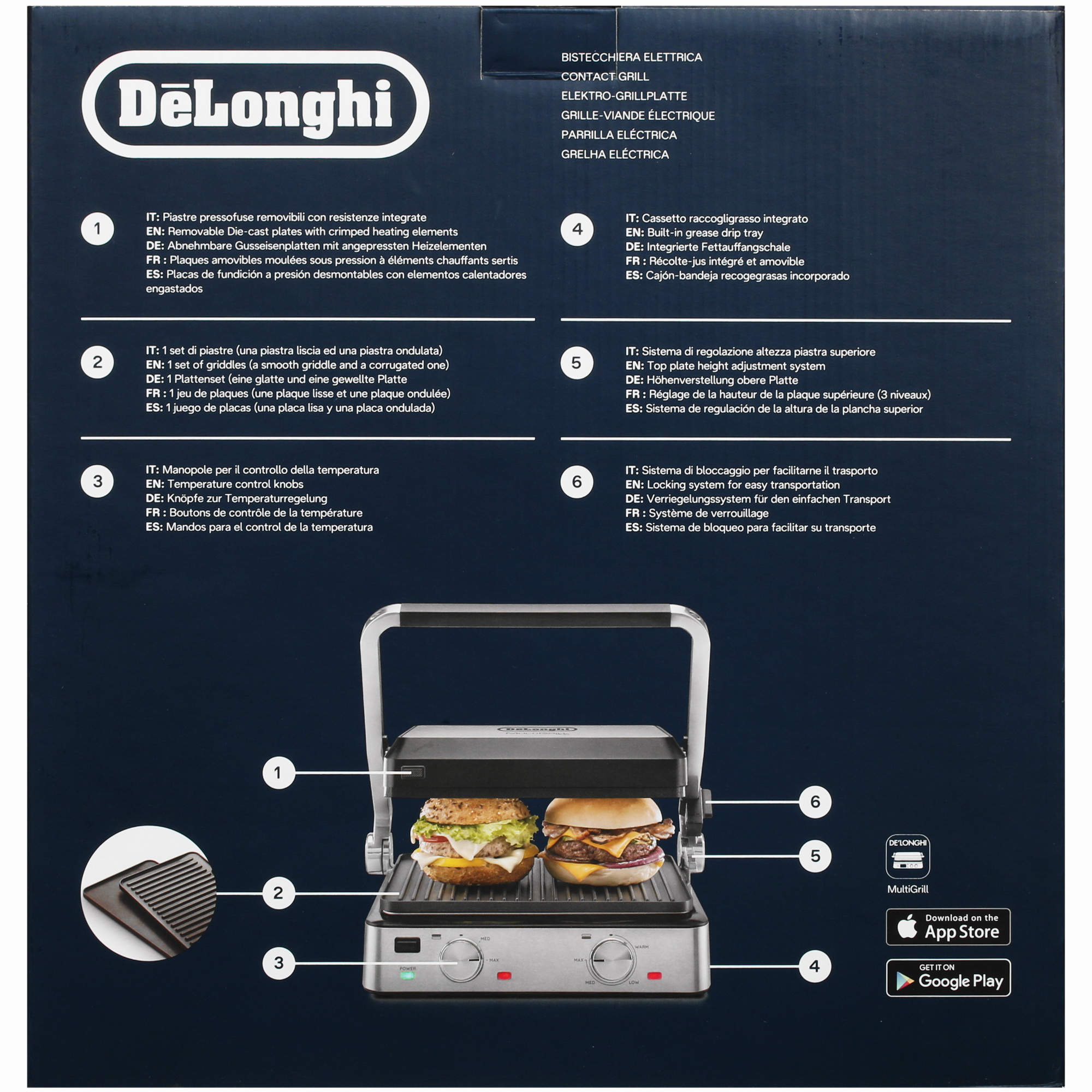 4900519 Гриль DeLonghi CGH 920 серый STDN-0069094 - Вид №7