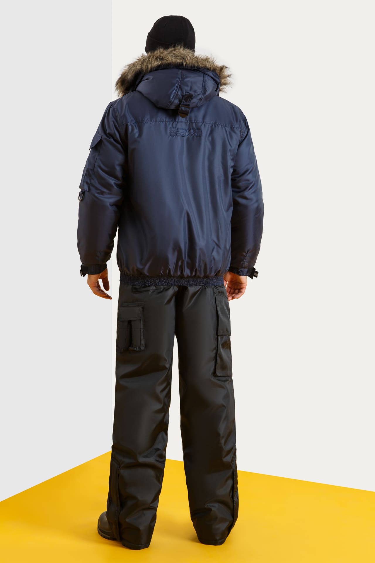 61390 Куртка "Север" зимняя темно-синяя  Зимняя спецодежда  размер 44-46/158-164  - Вид №8