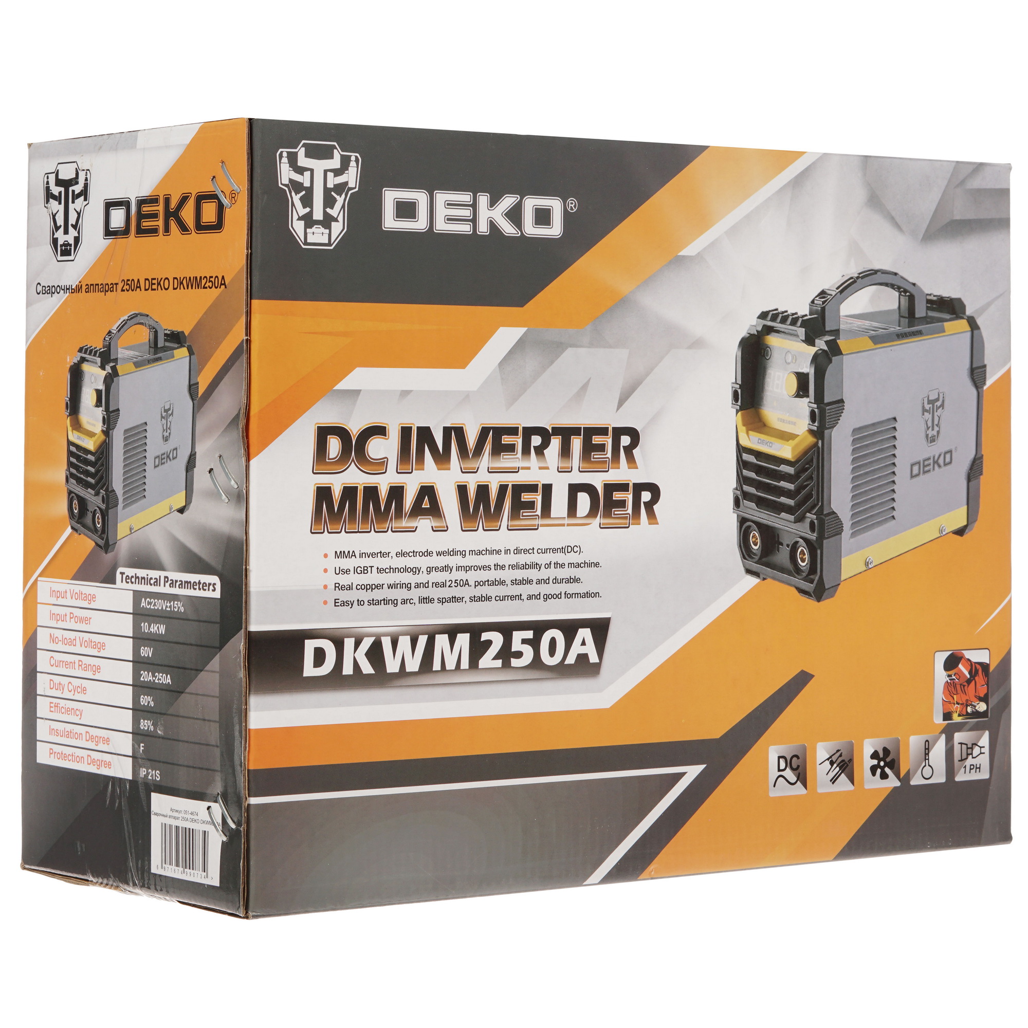 Сварочный аппарат DEKO DKWM250A 5304461 STDN-0058961 - Вид №9