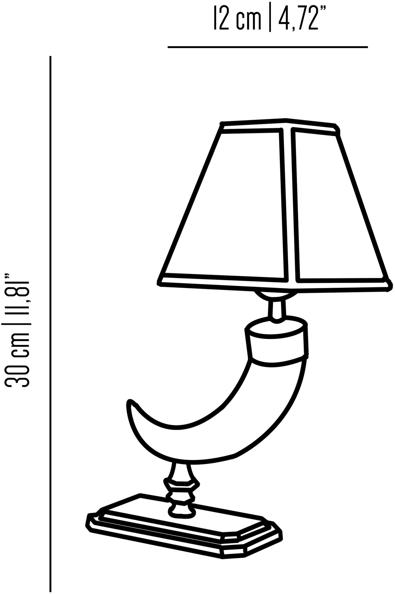 Il Bronzetto Настольная лампа из латуни Eclectic Hor04 - Вид №3