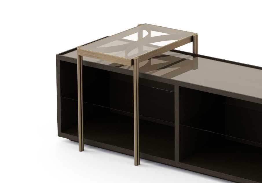 Прямоугольная консоль из шпона Stylish Club клуб ARCH-00133320 - Вид №4