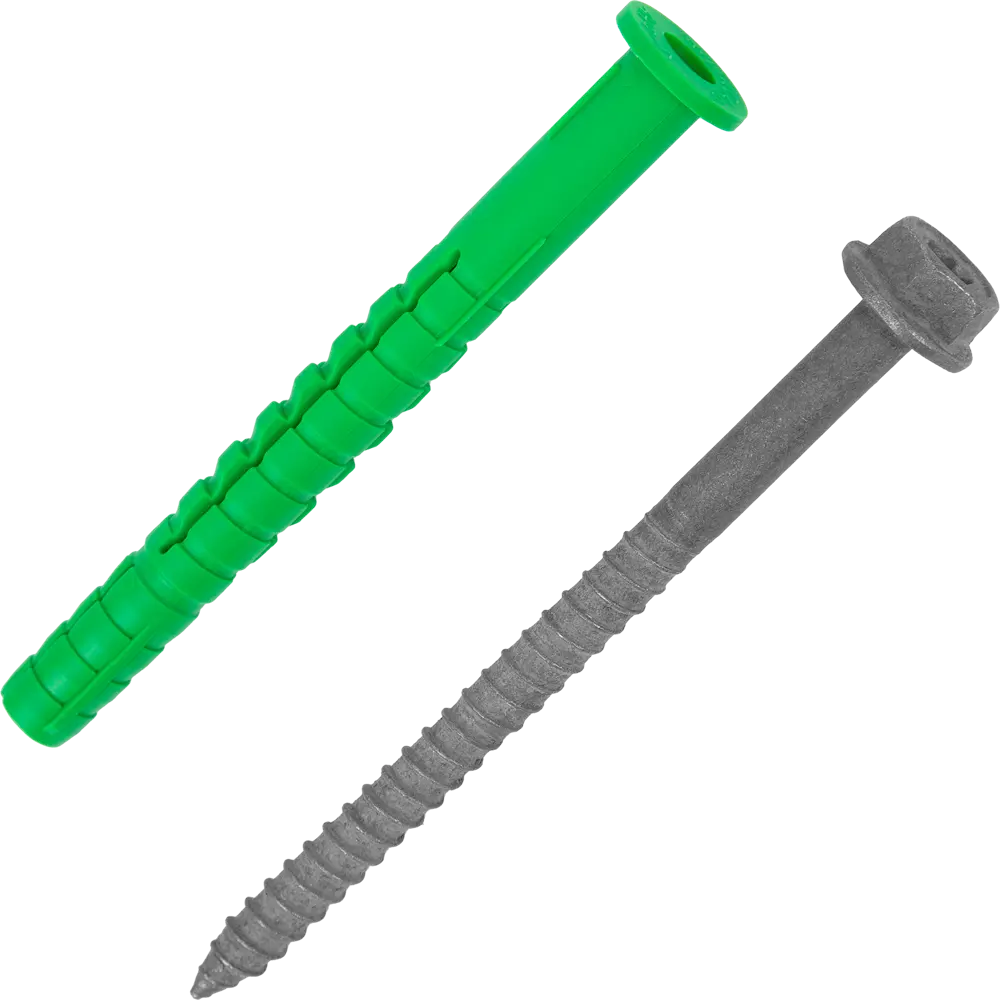 Дюбель для газобетона с шурупом Standers 10х100 мм, 2 шт STLM-2062885