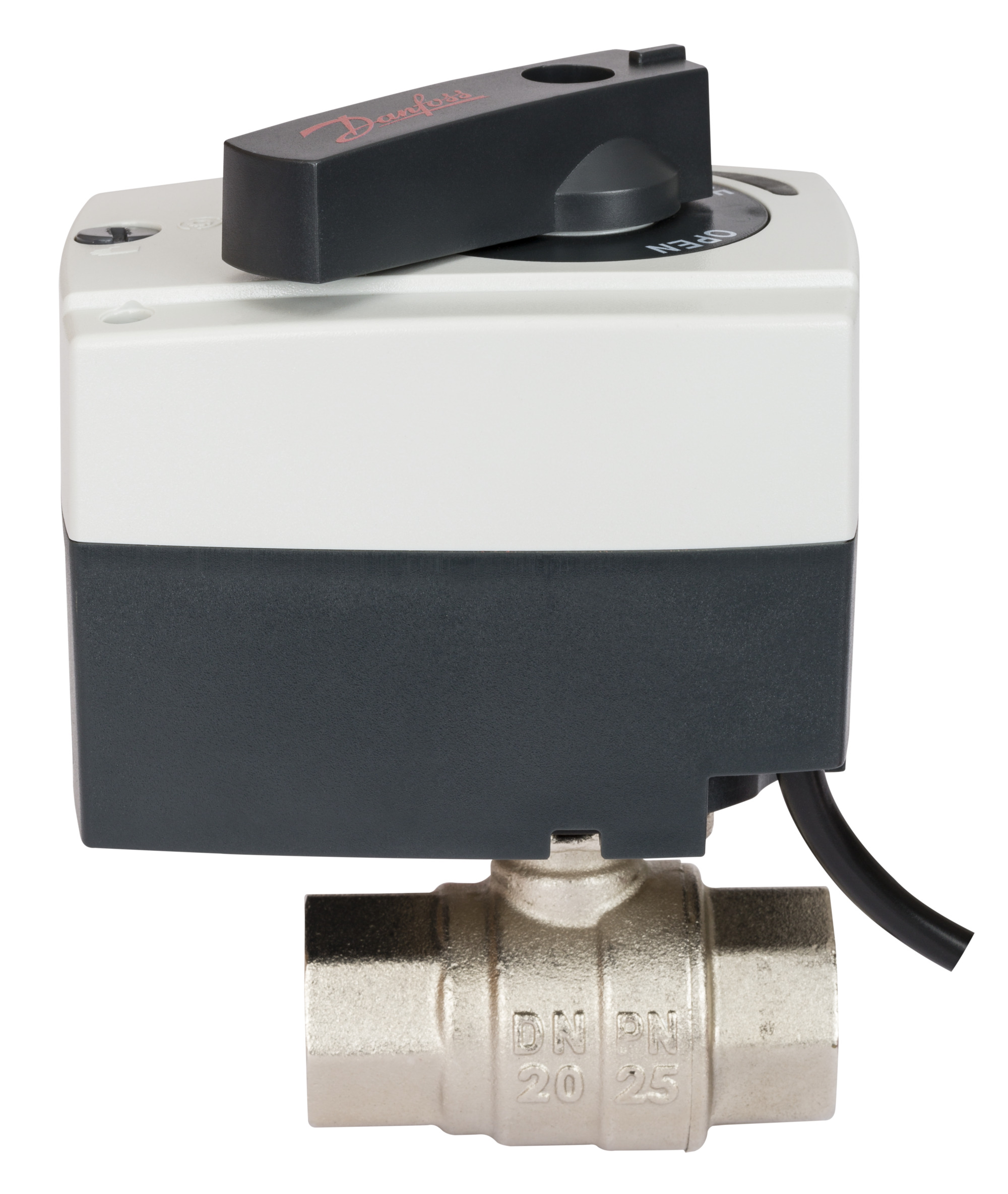 Danfoss Клапаны двухпозиционные шаровые с электроприводом AMZ 112 — проходной, AMZ 113 — трехходовой AMZ 112 кран шар 2х поз Ду20 э/п 24В 082G5401  - Вид №8