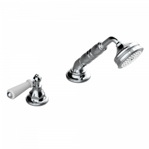 A04-6532/60A Смеситель керамический устанавливаемый на борту с ручным душем с ручкой одновременной регулировки – потока/температуры Thg-paris Broadway с рукоятками Хром