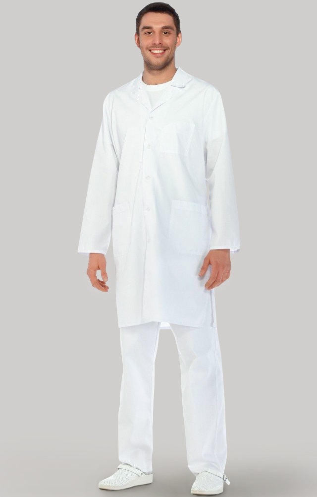 66245 Халат "Сервис" мужской белый  Медицинская одежда  размер 48-50/170-176 Спецодежда  - Вид №9