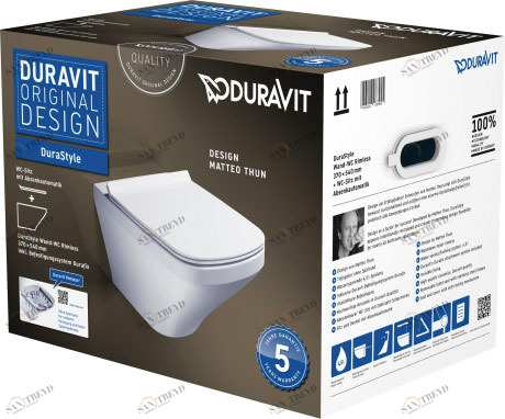 45510900A1 Подвесной унитаз настенный Белый Duravit Durastyle Германия