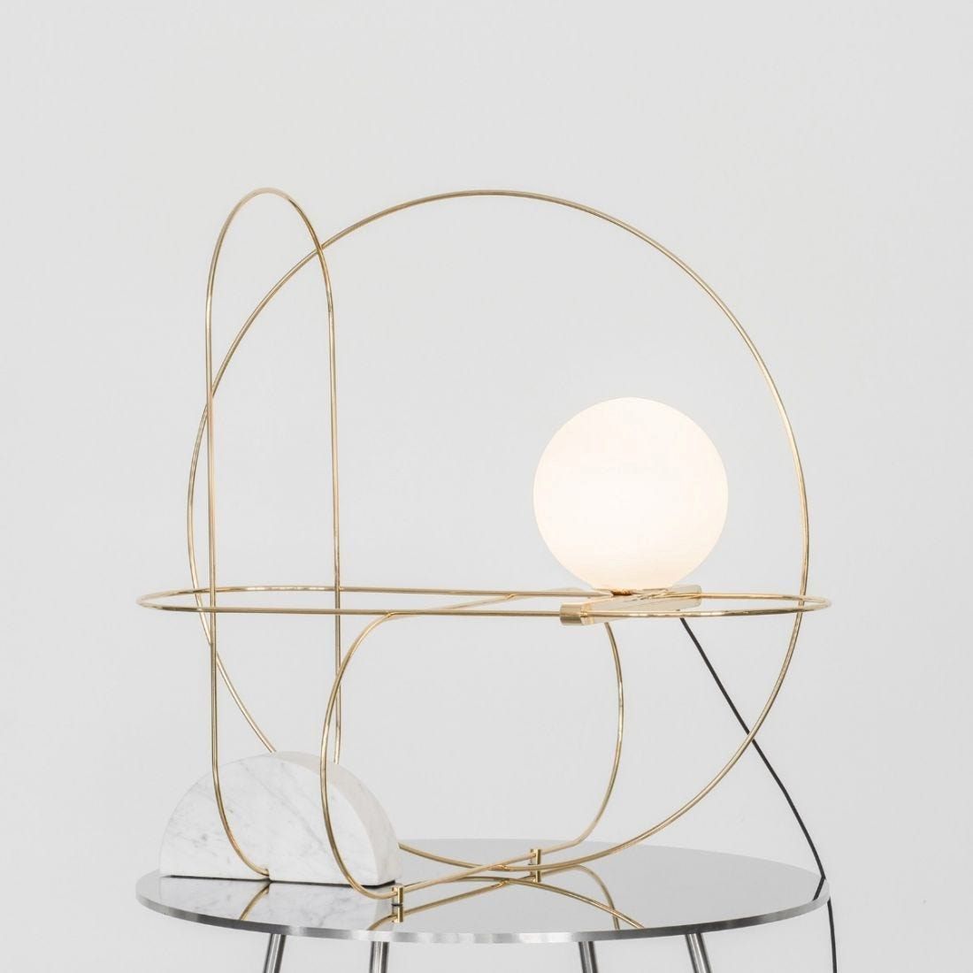 Металлическая светодиодная настольная лампа FontanaArte Setareh ARCH-00027430 - Вид №5