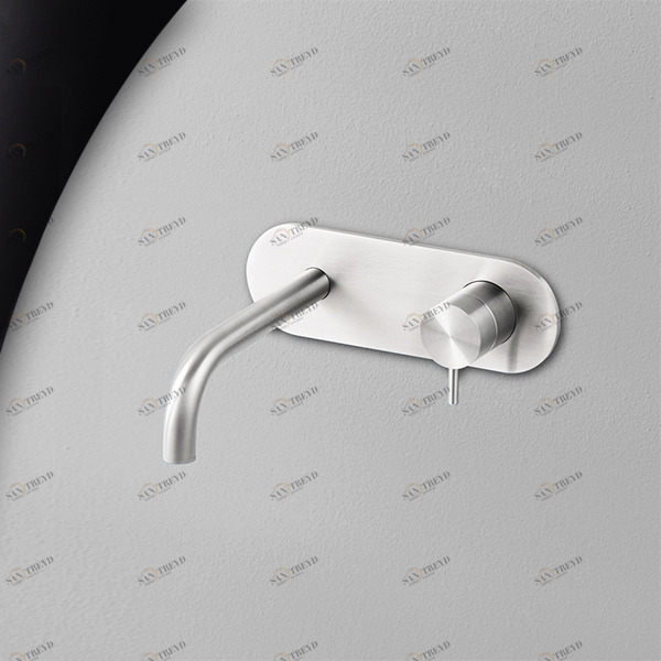 Смеситель для раковины сталь глянцевая Toki Radomonte TKI21L