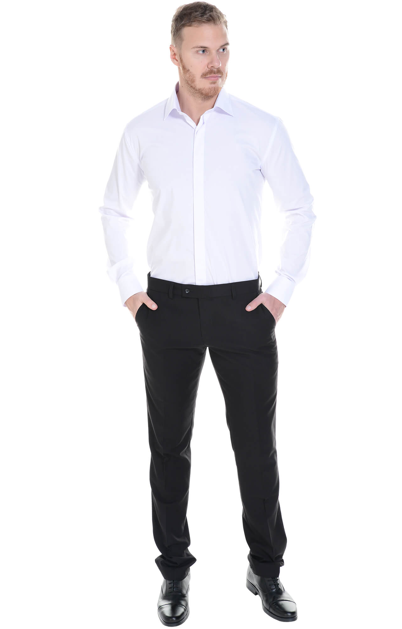 61918 Брюки  мужские, цвет black El-Risto  Одежда для официантов  размер 50/188  - Вид №4