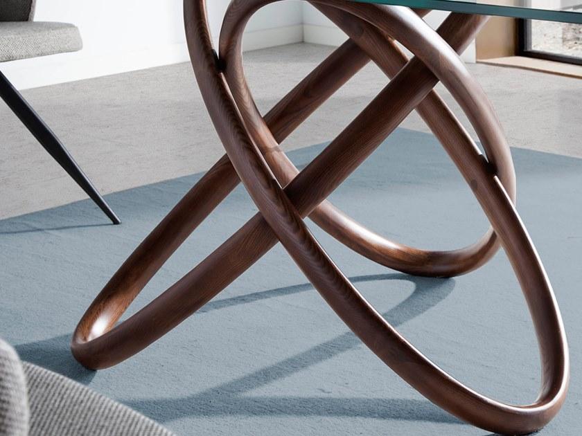 Angel Cerdá Круглый стол из дерева и стекла Nature life 1020 Angel Cerda - Вид №4