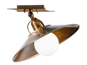 Регулируемая латунная светодиодная потолочная лампа