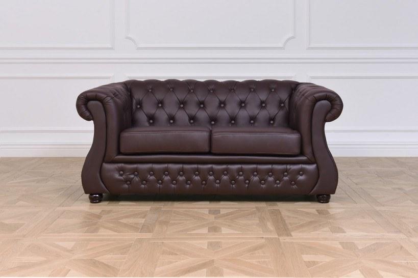 Arrediorg.it® 2-местный кожаный диван с тафтингом Chester lux sun-id-1381843 - Вид №2